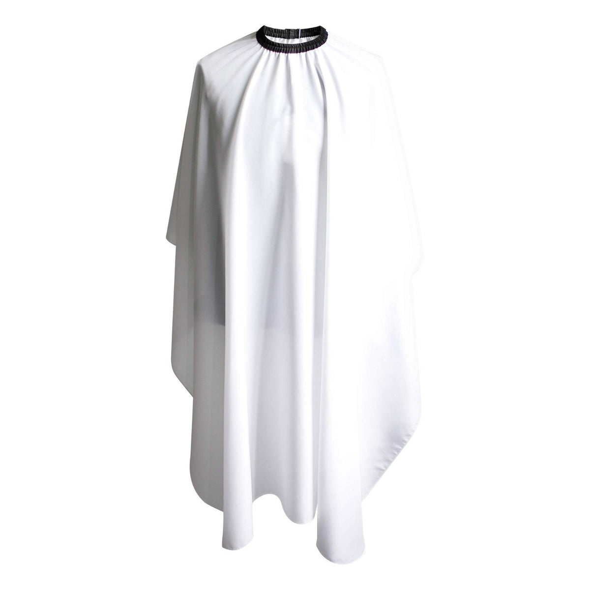 Waterproof Haircut Cape 54x62 Inches for Salon & Barber Use - White Polyester