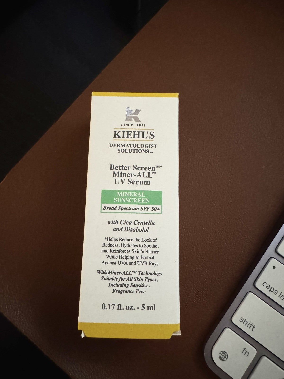 Kiehl's UV Serum Travel Size - Mineral-Based Sun Protection, 0.17 oz