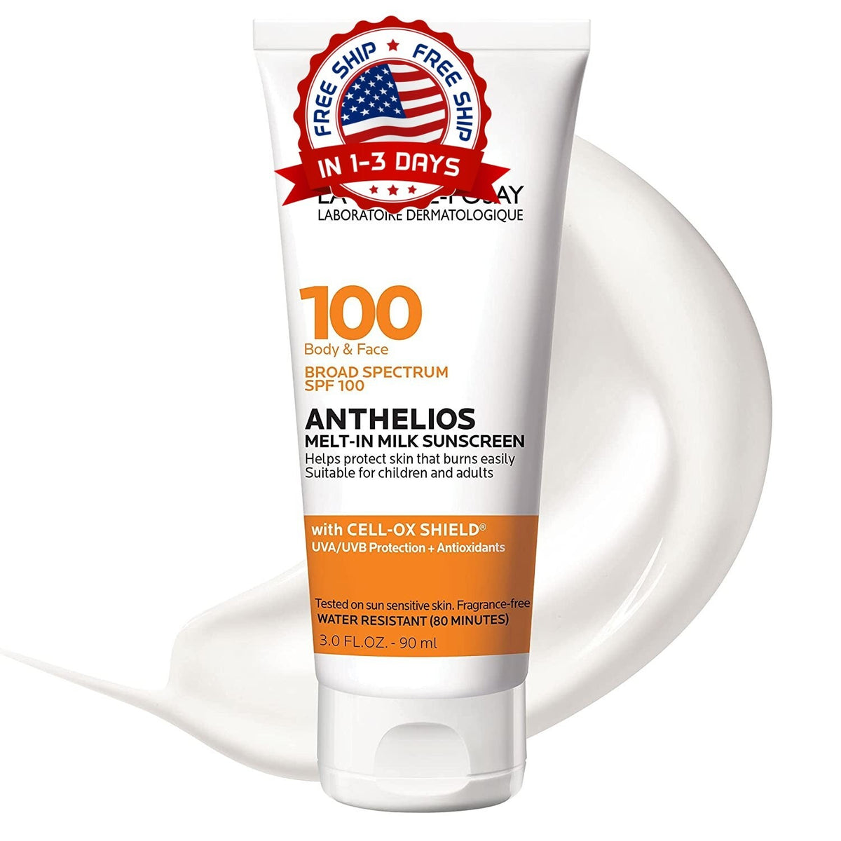 SPF 100 Facial Sunscreen Hydrating Oil-Free Broad Spectrum Sunblock