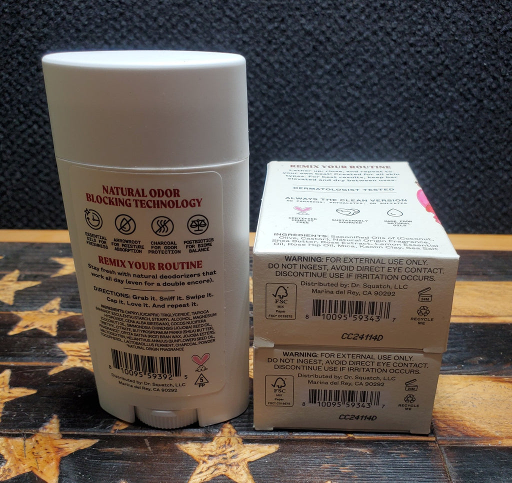 Natural Rose Hips Body Soap & Deodorant Set – Moisturizing & Refreshing