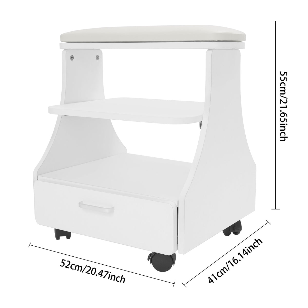 Manicure Pedicure Trolley Cart for Nail Salon, Mobile Salon Storage Organizer