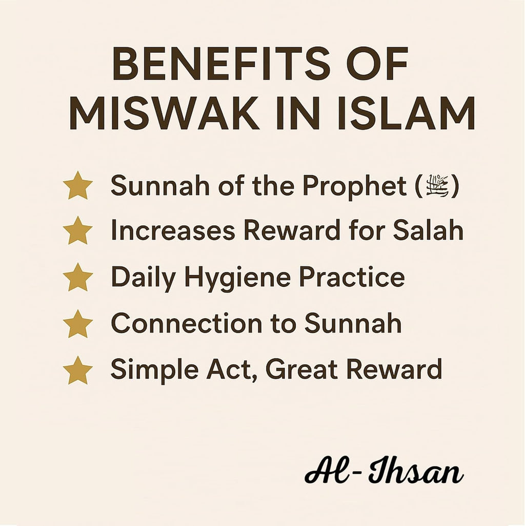Natural Miswak Toothbrush Sticks Pack with Holder - Eco-Friendly Oral Care