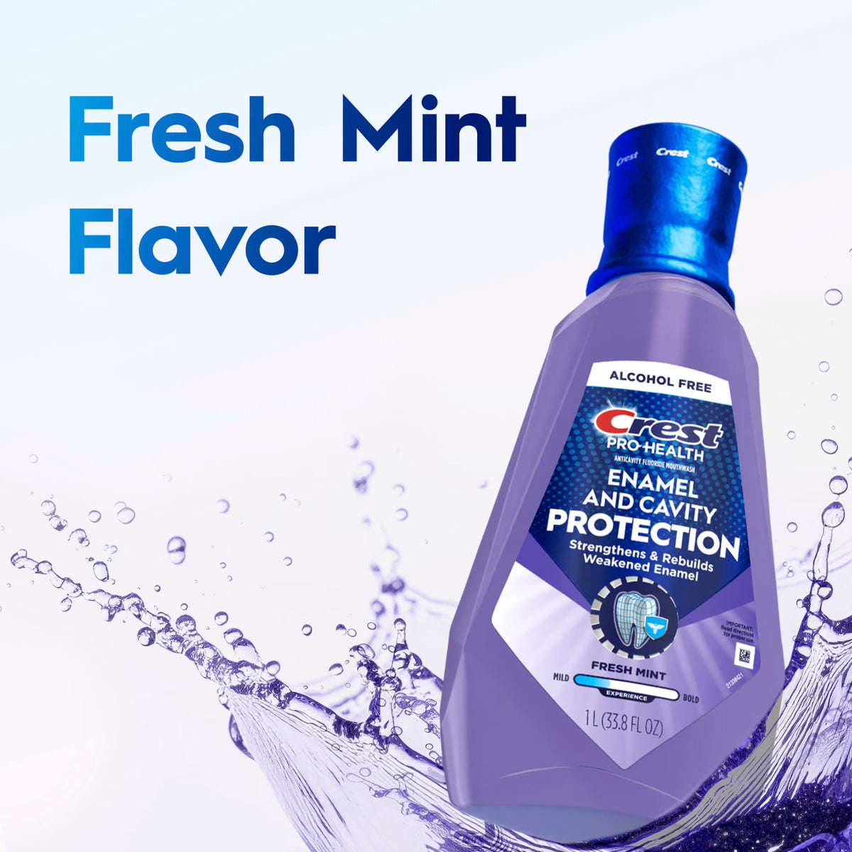 Crest Pro-Health Enamel Mouthwash Mint Alcohol-Free 33.8 fl oz