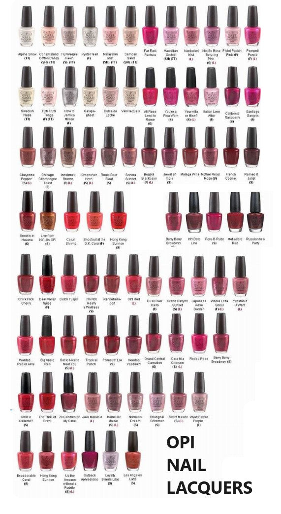 OPI Nail Polish Lacquer - Your Choice - Full Size Assorted Shades