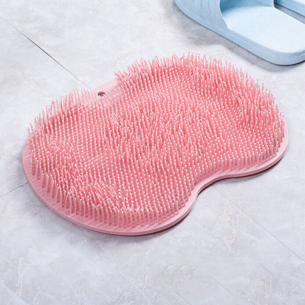 Foot Back Scrubber Silicone Exfoliating Massager Pad for Shower & Bath
