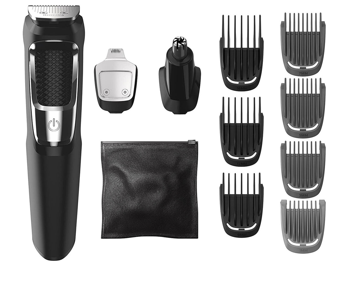Multigroom Hair Clipper and Beard Trimmer with Nose & Ear Attachments