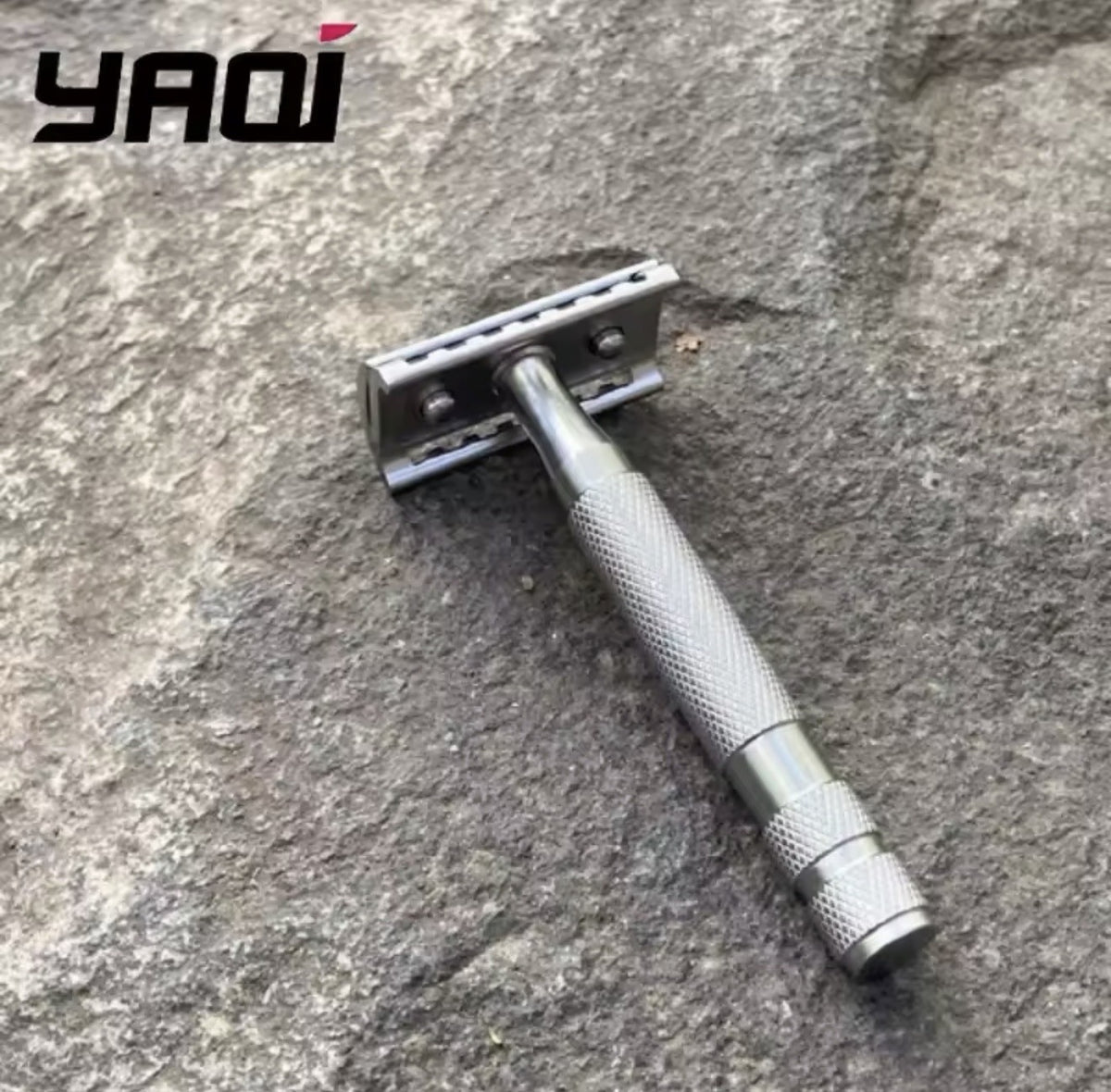 Stainless Steel Double Edge Safety Razor Head for Men - Yaqi Knight Helmet Design