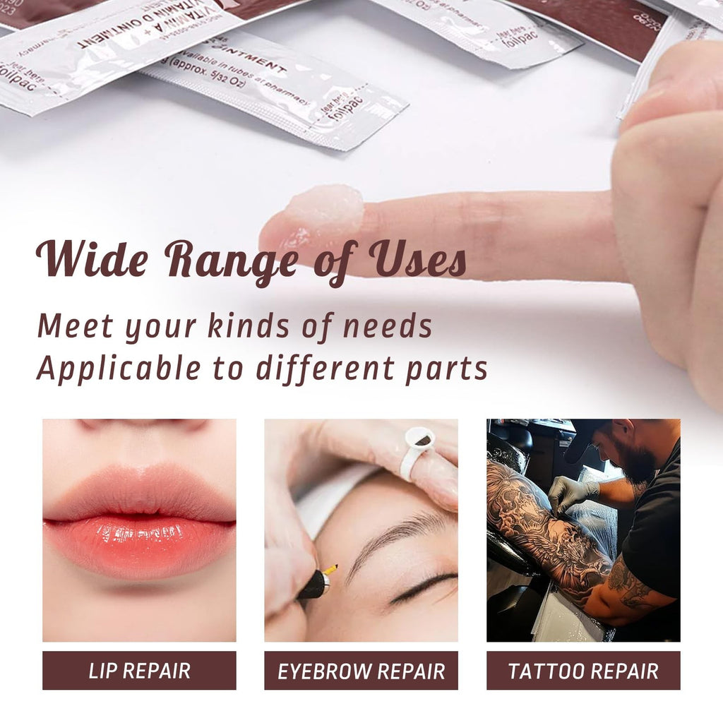 Tattoo Aftercare Gel Cream with Vitamins A & D – 50 Pack, Multicolor