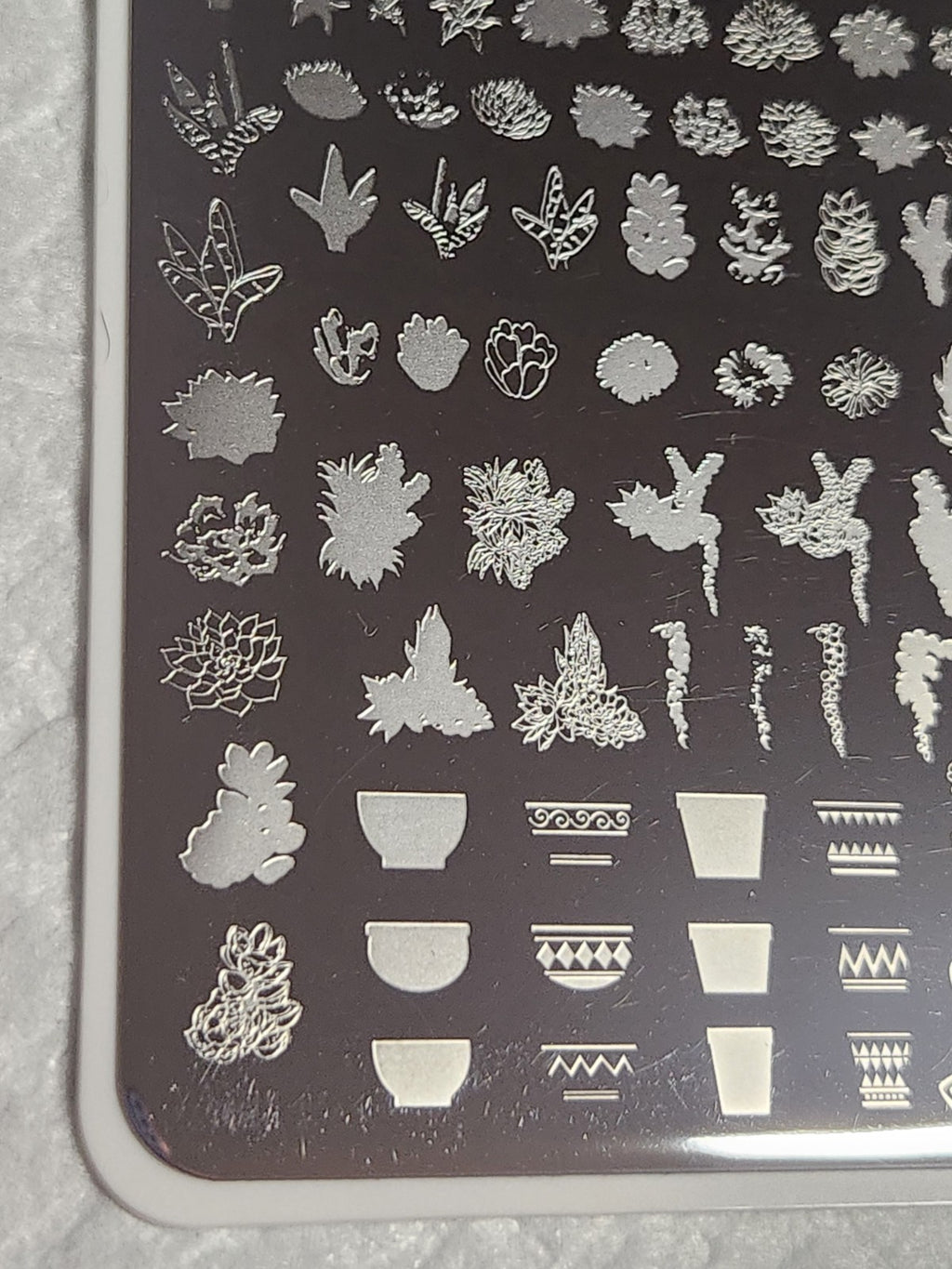 Clear Jelly Stamper Nail Stamping Plate CJS H-123 for Nail Art