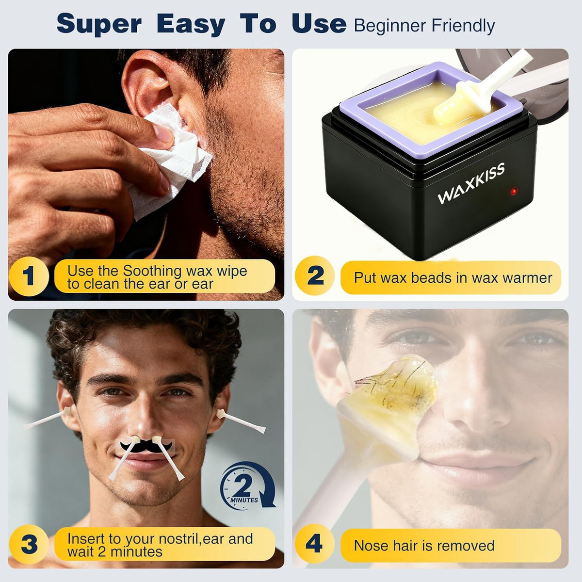 Waxing Kit Wax Heater Warmer with Wax Beans & Accessories for Hair Removal