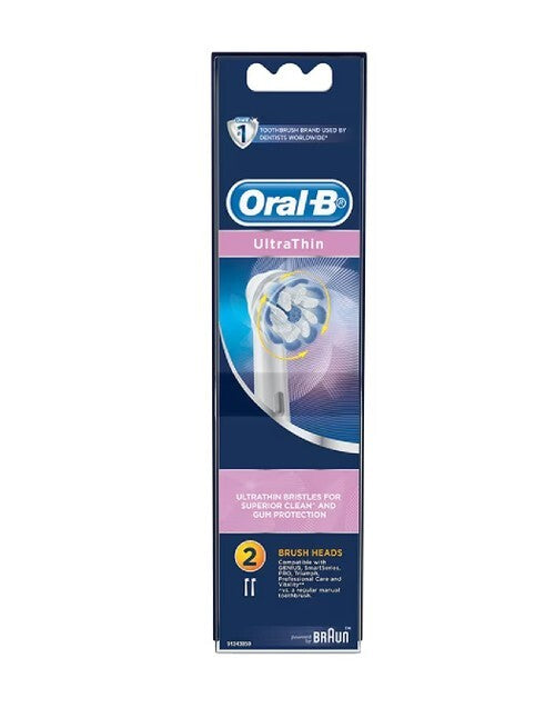 Oral-B UltraThin Replacement Toothbrush Heads - 2 Pack