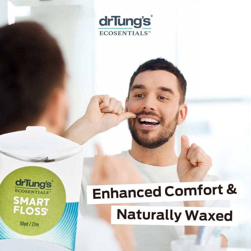 Natural Cardamom Flavored Dental Floss Pack of 7 - Gentle, Expanding, Soft & Strong