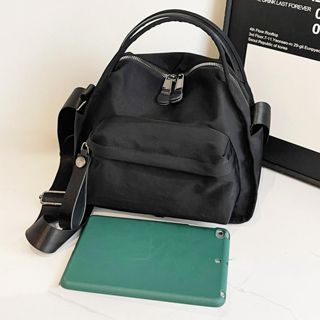 Nylon Crossbody Bag for Women with Front Pocket - Trendy Shoulder Hobo Purse