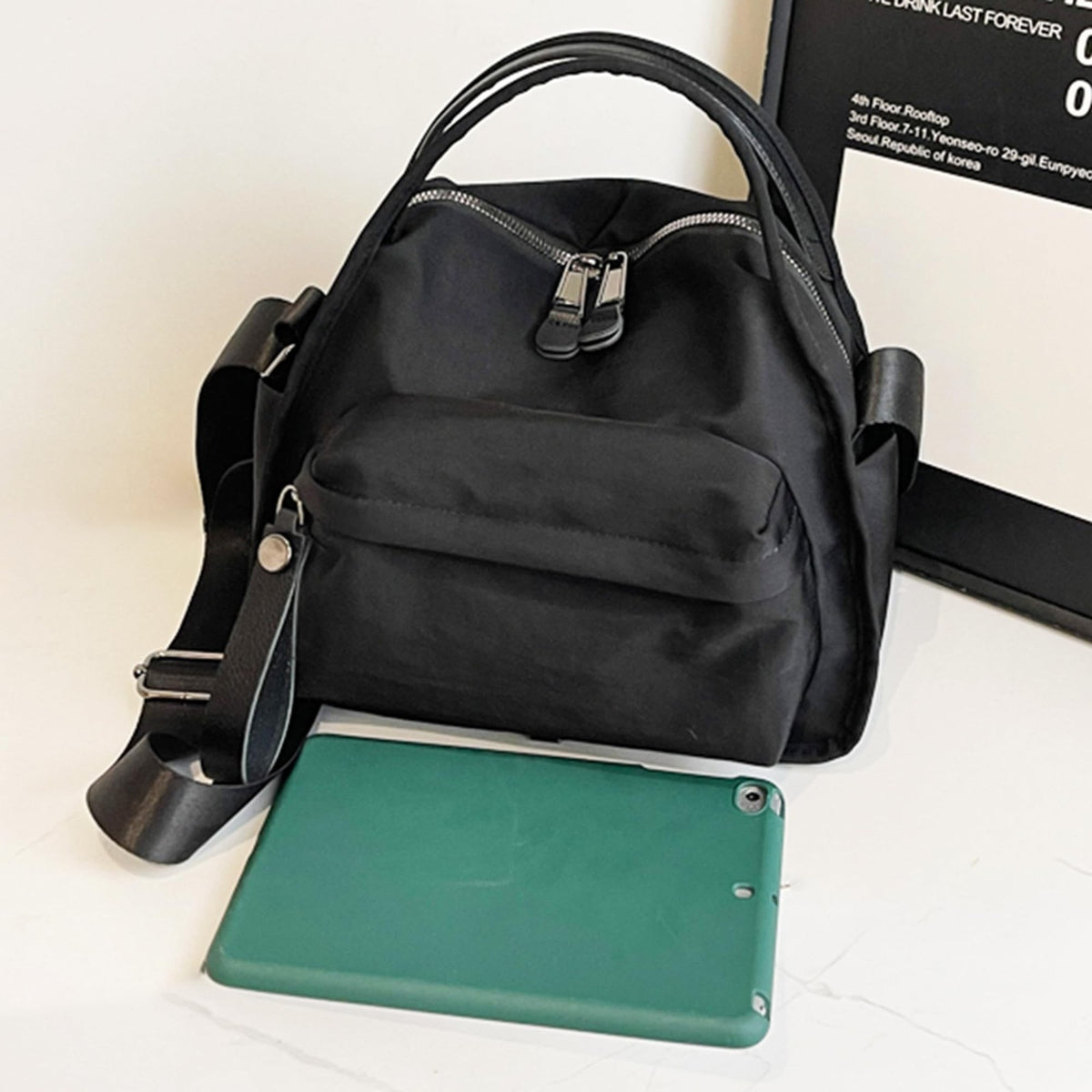 Nylon Crossbody Bag for Women with Front Pocket - Trendy Shoulder Hobo Purse