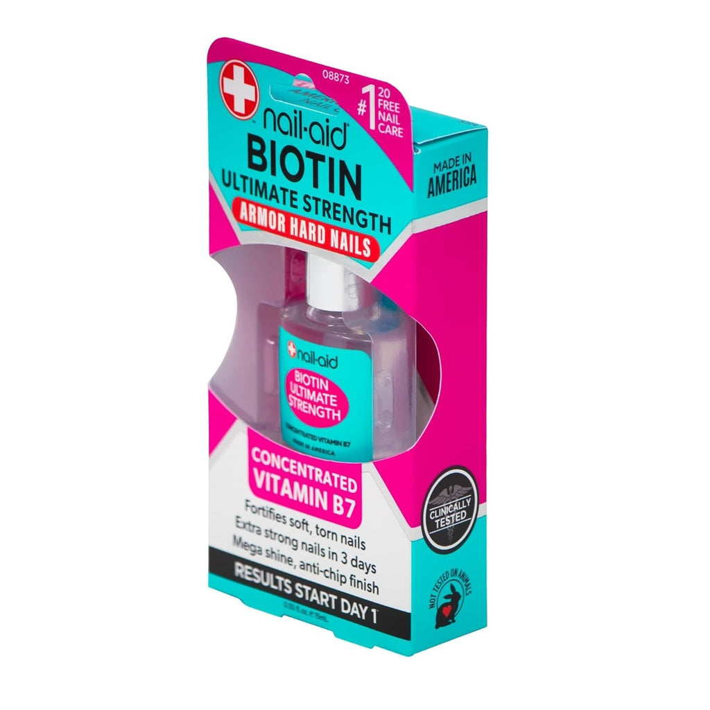 Nail Strengthener with Biotin - Clear Nail Treatment & Growth Boost