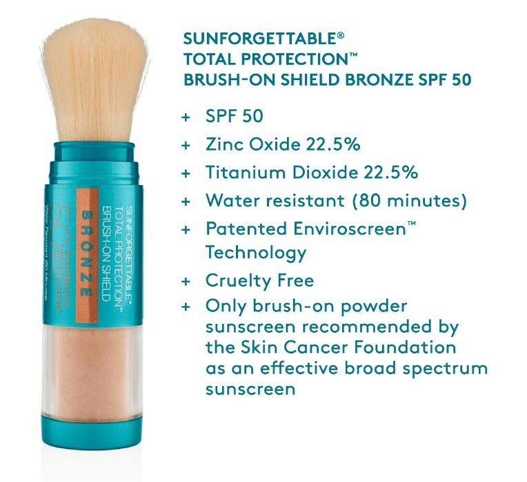 Sun Protection Brush-On SPF 50 Shield - Total Face & Skin Defense