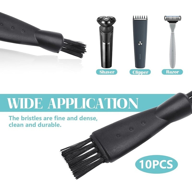 Electric Shaver & Razor Cleaning Brushes 10 Pack Double-Sided Soft Bristle