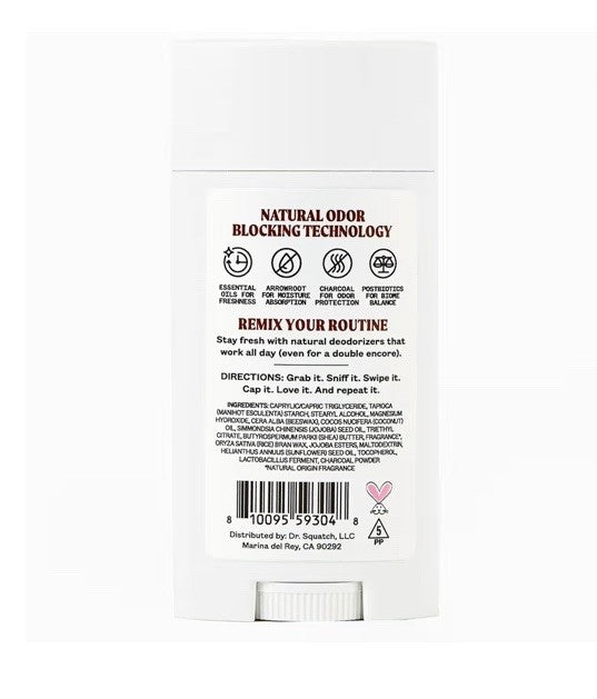 Natural Deodorant for Women Vanilla on Vinyl Scent Aluminum Free 3-Pack