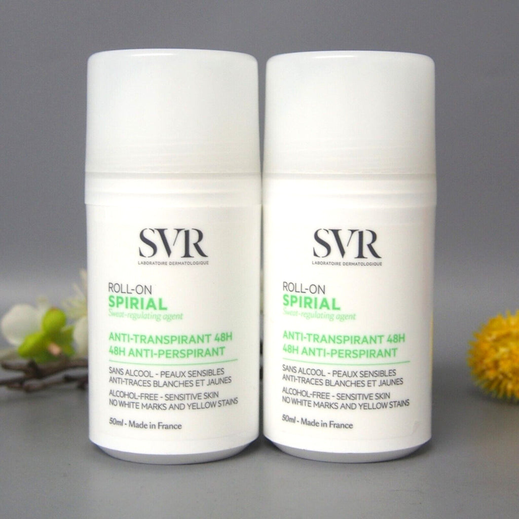 SVR Spirial 48HR Anti-Perspirant Deodorant Roll-On 2 Pack 50ml