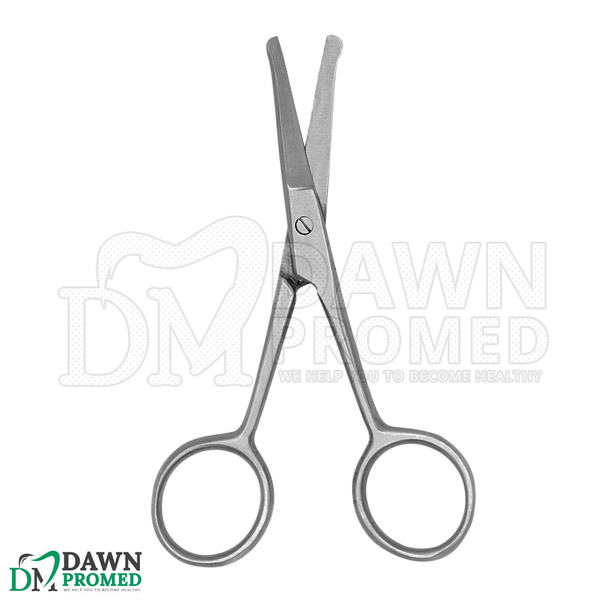 Nose Ear & Mustache Hair Remover Scissors 3.5-inch Stainless Steel Grooming Tool
