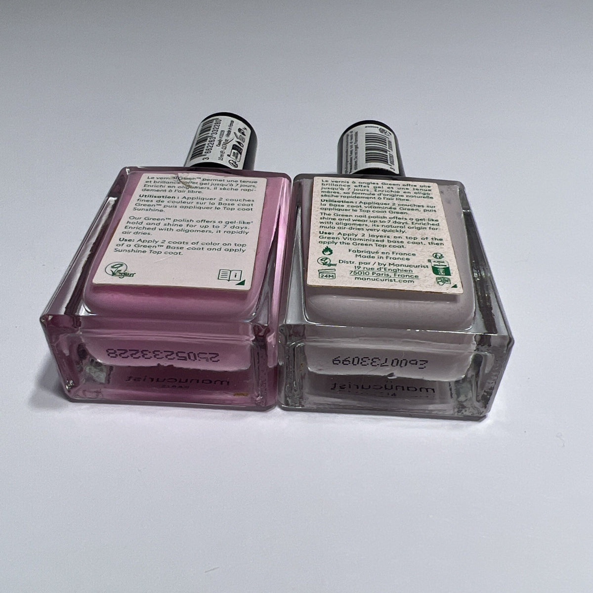 Green Nail Polish Blossom & Candy 15ml Full Size - Set of 2