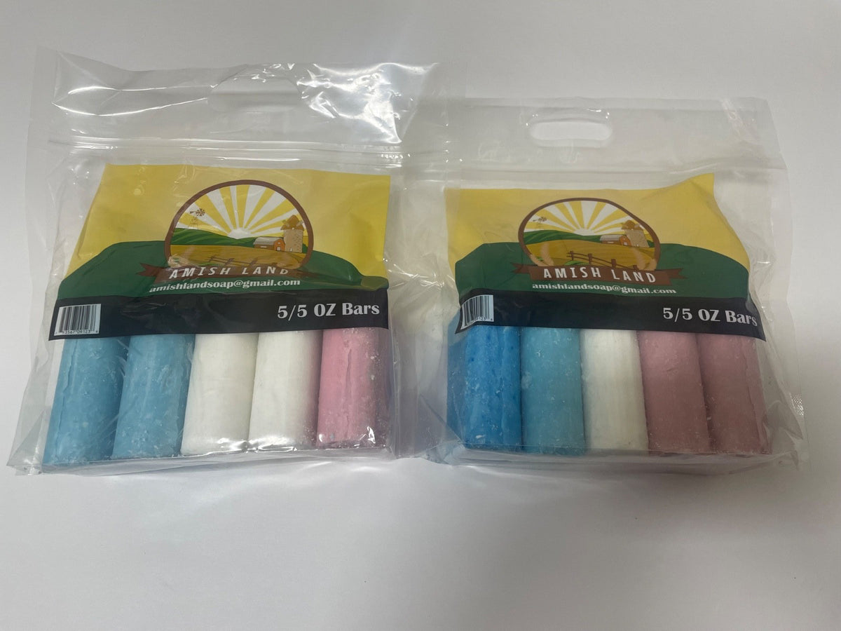Amish Land 10 Pack Large 5 oz Fresh Fragrance Bath & Body Bar Soaps
