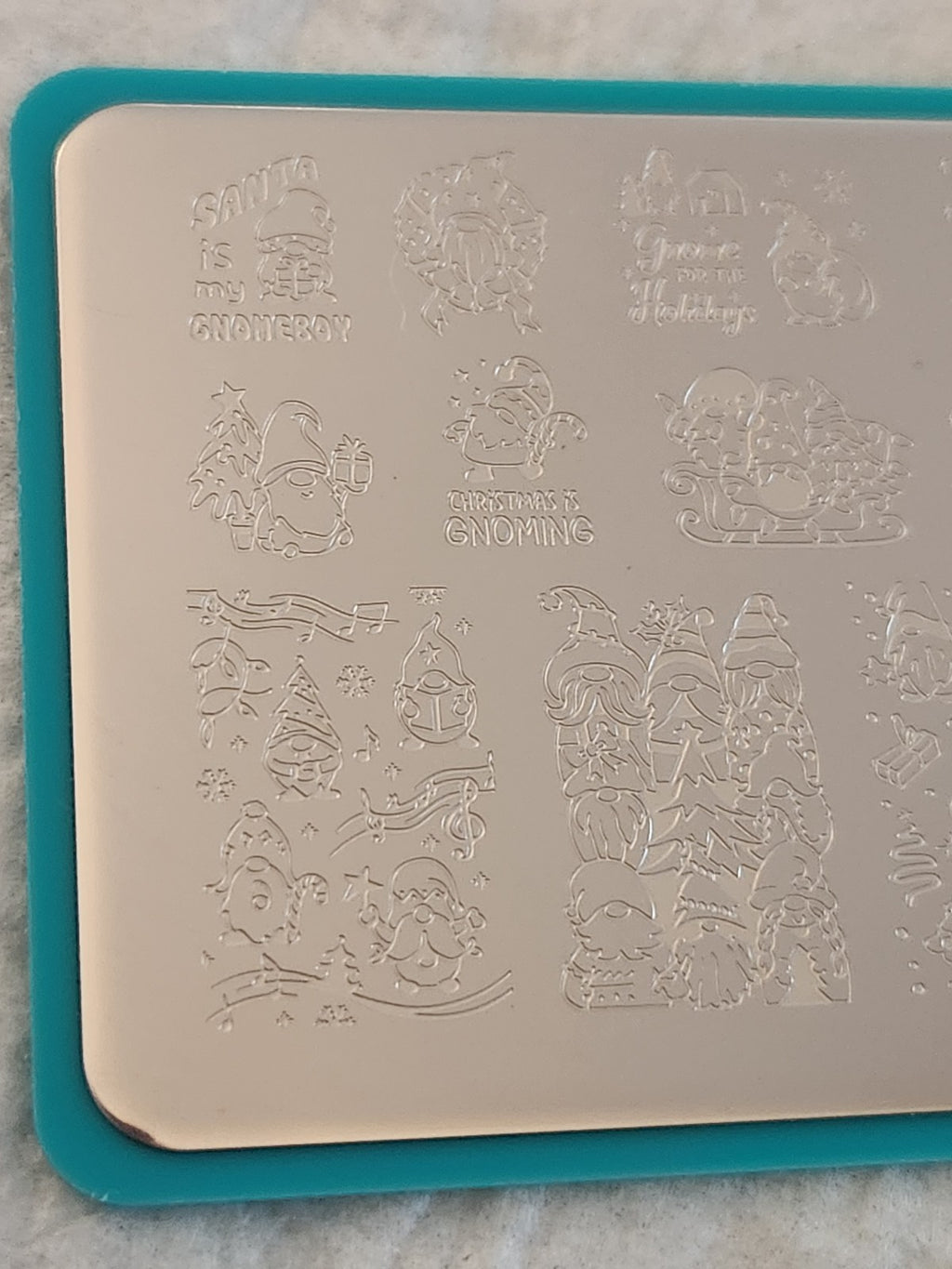 Maniology Christmas Gnomes Nail Stamping Plate M339 - Nail Art Decor