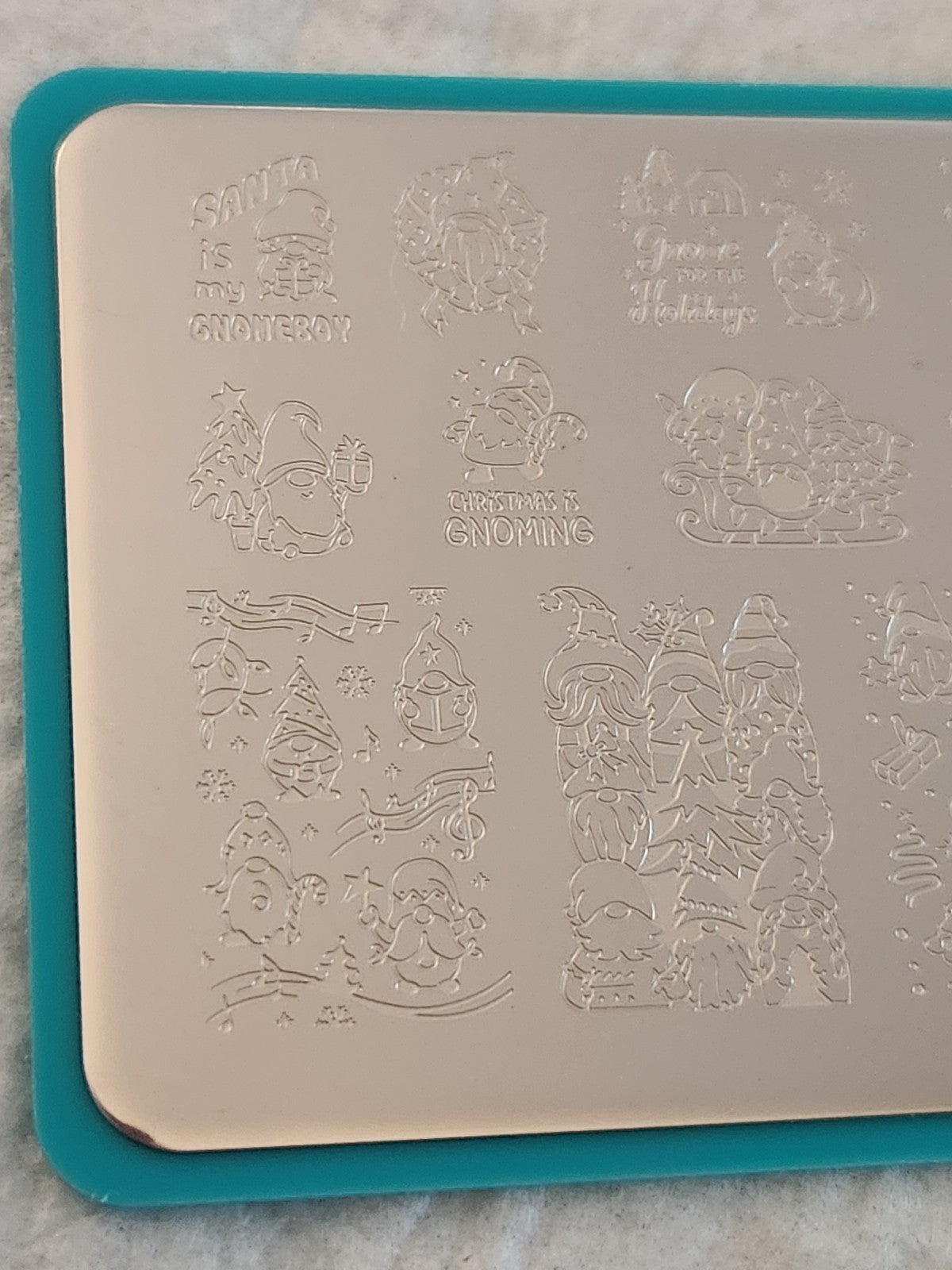 Maniology Christmas Gnomes Nail Stamping Plate M339 - Nail Art Decor