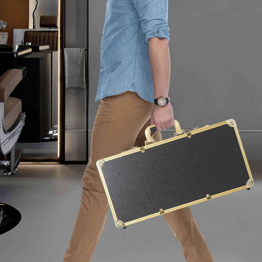 Large Portable Barber Travel Suitcase Organizer Case for Hair Trimmers
