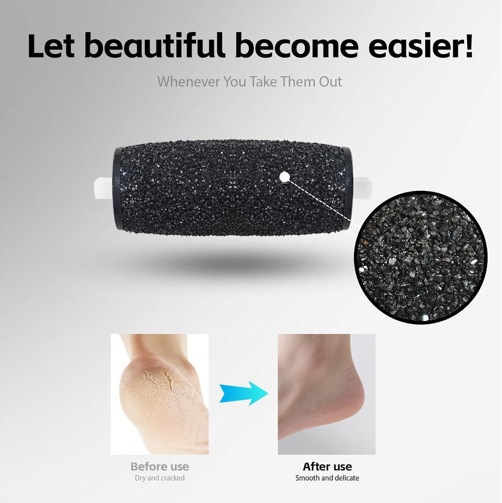 Replacement Rollers for Foot Files - 12 Extra Coarse Micro-Diamond Abrasive Pads