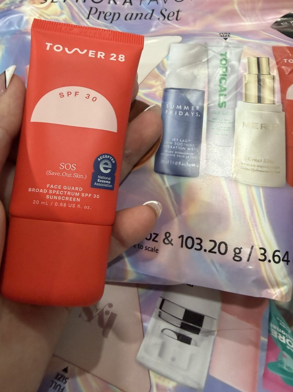 Mineral Sunscreen SPF 30 Travel Size - Face Guard 0.68 oz by Tower 28