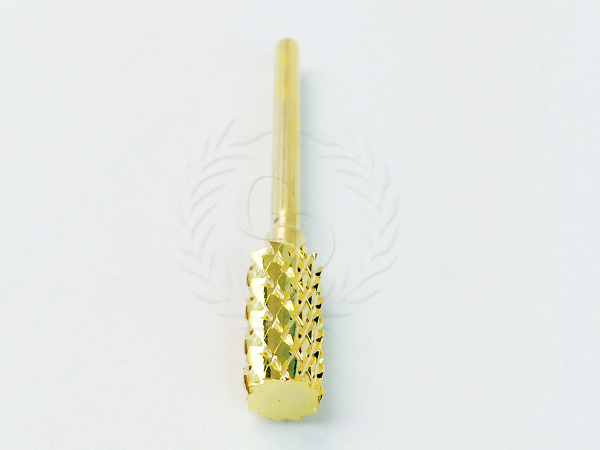 Nail Drill Bit Carbide 3/32 Gold Coarse for Electric Nail File - Professional Quality