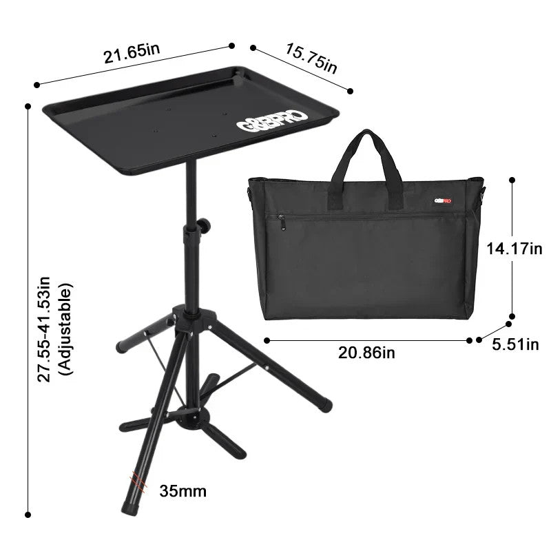 G&BPRO Elite Mobile Trolley - Adjustable Barber Workstation Stand