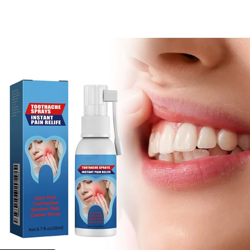 Herbal Toothache Spray for Instant Pain Relief & Oral Care - Sensitive Gums & Teeth Protection