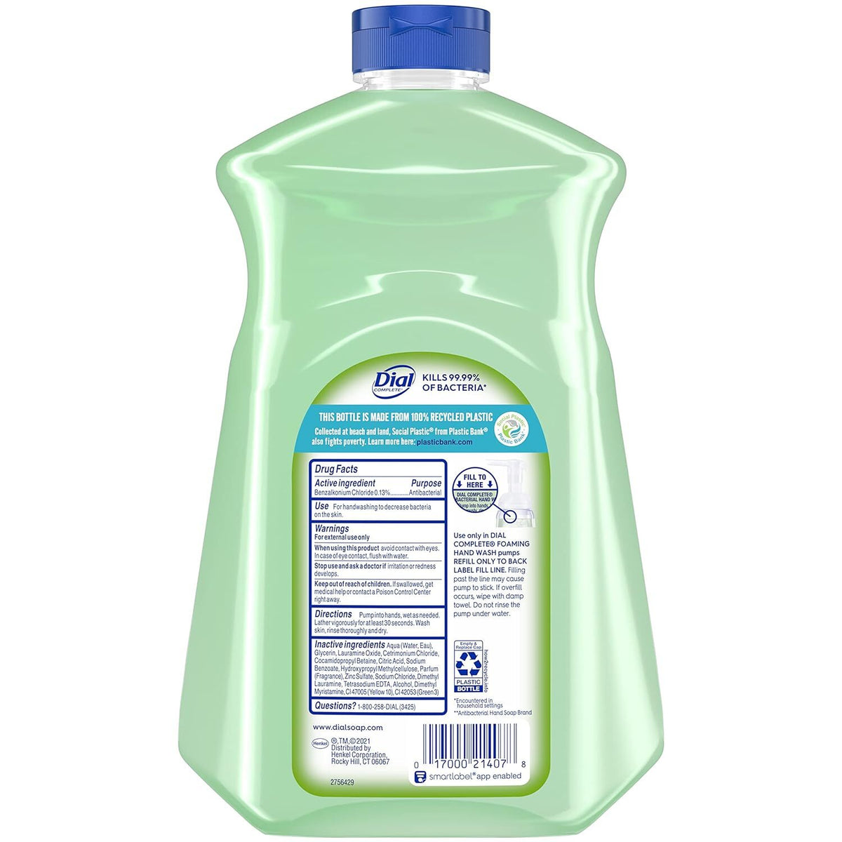 Antibacterial Hand Soap Refill - Fresh Pear Scent, 52 Fl Oz, 3 Pack