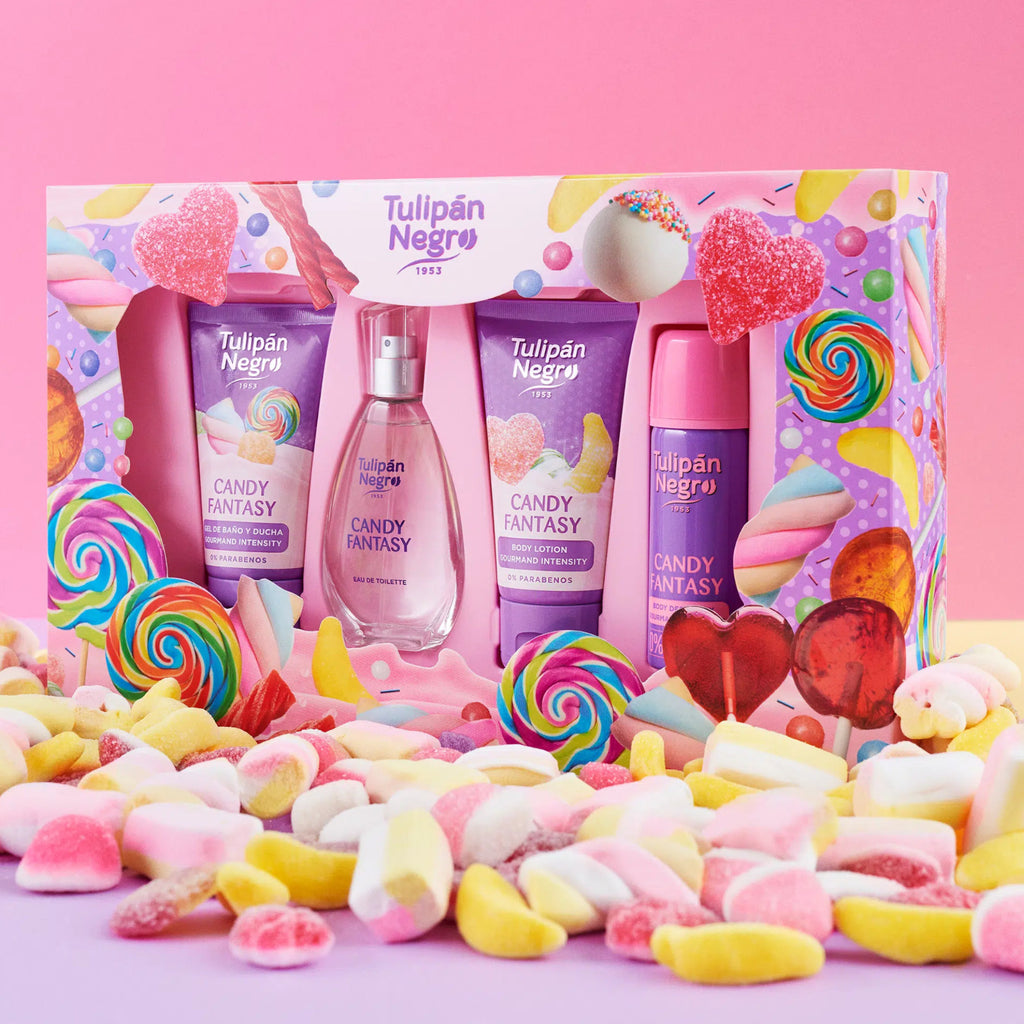 Candy Scented Gift Set with Shower Gel, Lotion, Cologne & Body Spray