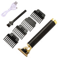 Cordless Hair Clipper Trimmer with T-Blade, 4 Guard Sizes, Waterproof