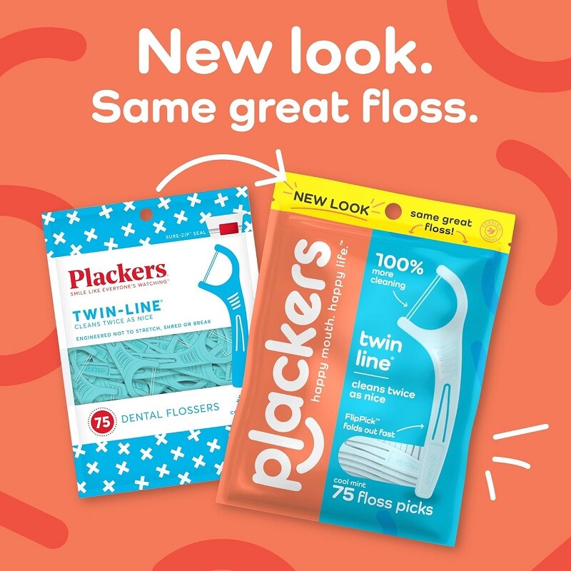 Dental Floss Picks 600 Count - Twin-Line Dual Action Flossers with Tartar Remover & Mint Flavor