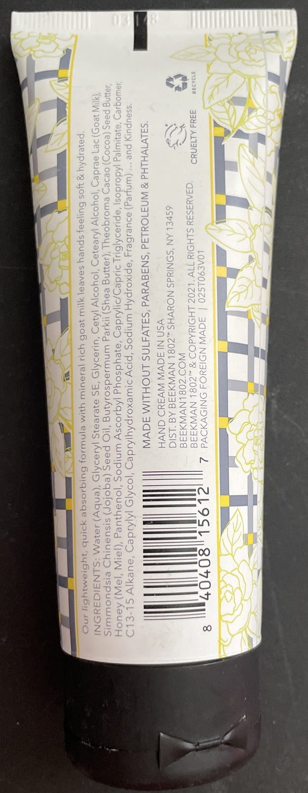 Beekman 1802 Garden Of Gardenia Goat Milk Hand Cream - 3.4oz Sealed