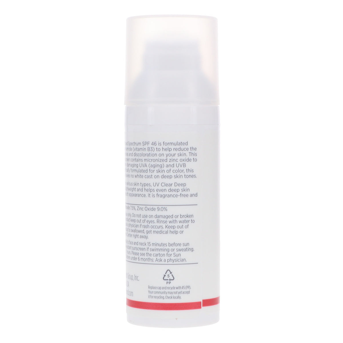 Broad Spectrum SPF 46 Tinted Face Sunscreen - Lightweight & Hydrating