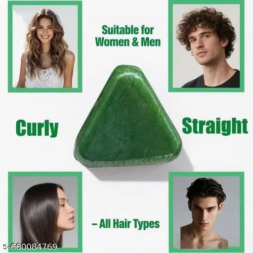 Green Soap Bar 3-Pack - Natural Triangle Shape for Daily Skincare