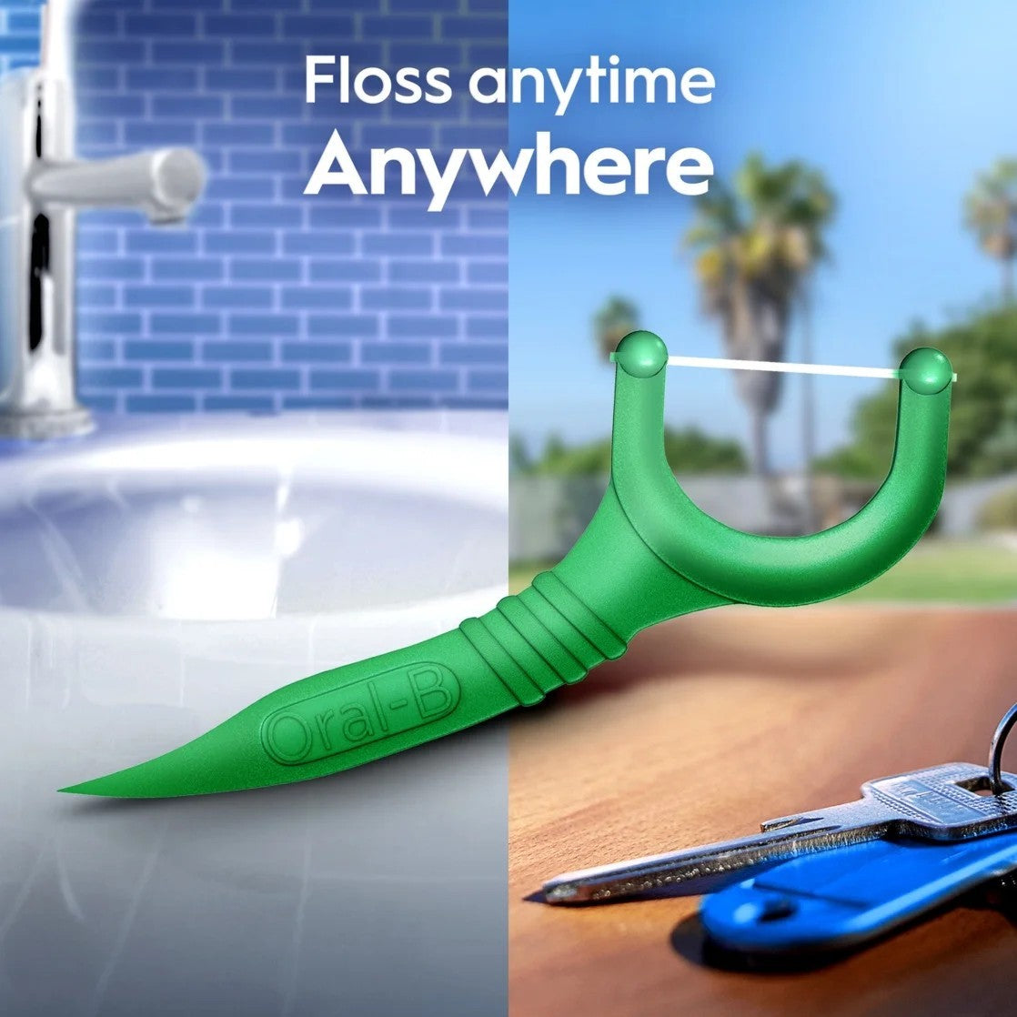 Dental Floss Picks Mint Floss with Scope Outlast Flavor - 150 Count