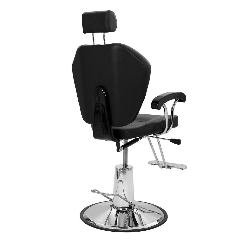 Hydraulic Barber Chair Salon Styling Chair with Recline & Adjustable Headrest