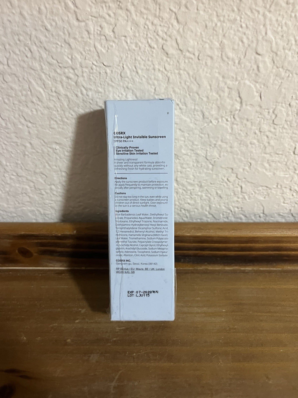 COSRX Ultra Light Invisible Sunscreen SPF 50 UVA/UVB 50ml - Broad Spectrum SPF