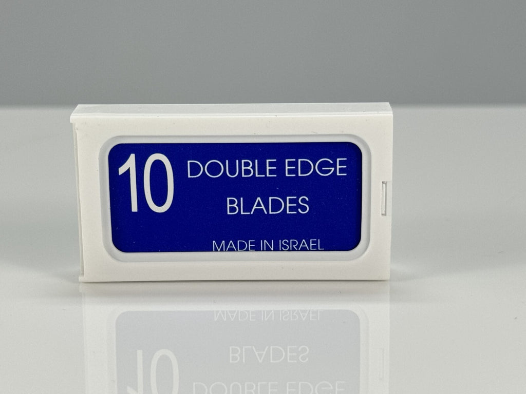 Crystal Platinum Coated Double Edge Safety Razor Blades - Made in Israel, 100 Pack