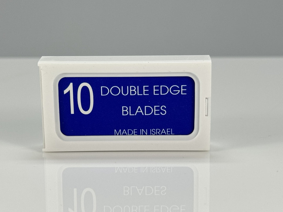 Crystal Platinum Coated Double Edge Safety Razor Blades - Made in Israel, 100 Pack