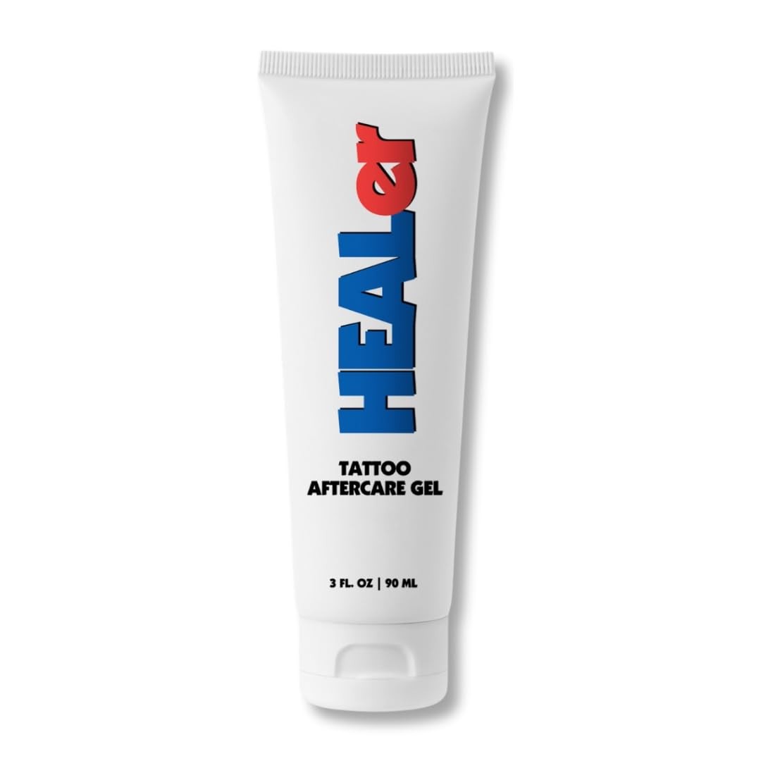 Tattoo Aftercare Gel with Aloe & Vitamin E – Non-Greasy, Fast-Absorbing Moisturizer (3 oz)