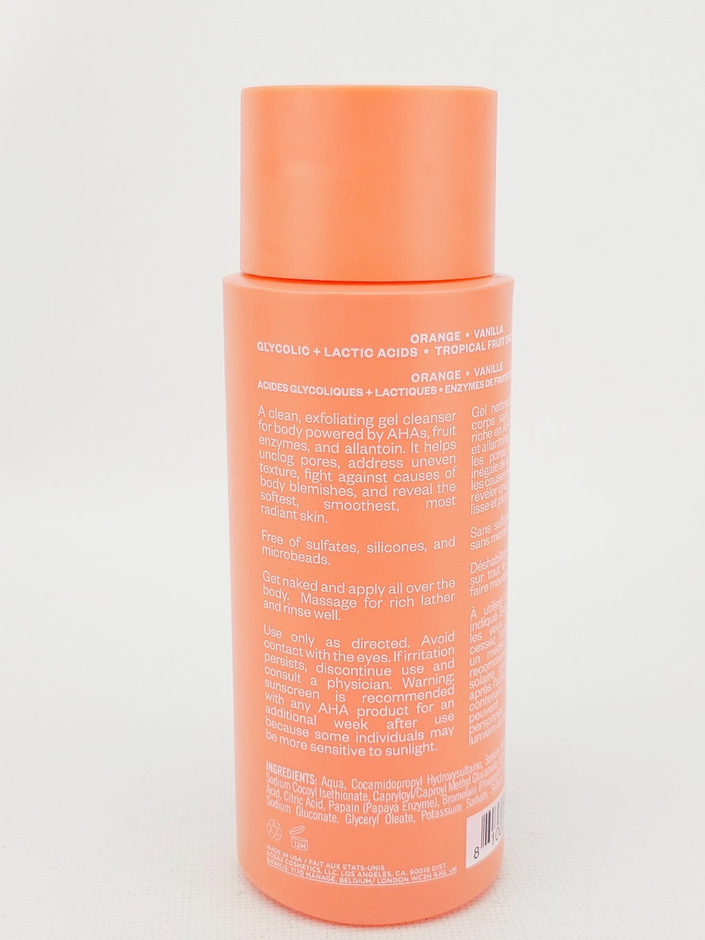 Exfoliating Body Wash with AHA Enzymes - Juicy Clean Good Skin 9 oz