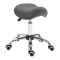 Adjustable Hydraulic Saddle Stool with Swivel and Casters for Salon & Medical Use
