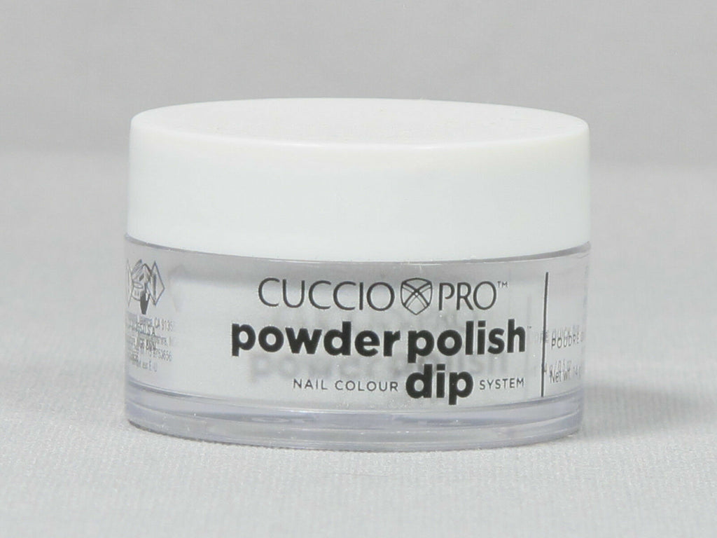 Silver Dip Powder Nail Polish - Cuccio Pro, 0.5 oz / 14g with Silver Mica